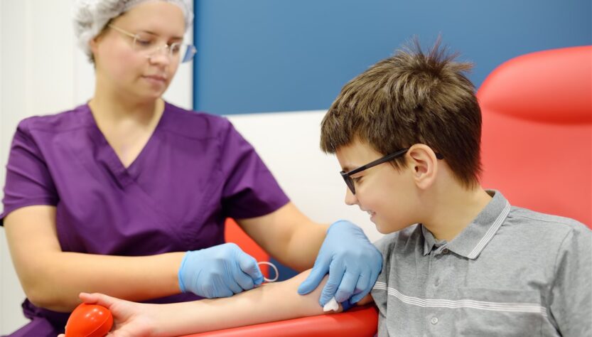 Les enfants et les prélèvements médicaux